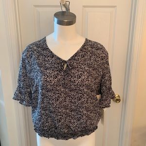 Nine Britton Smocked Blouse
